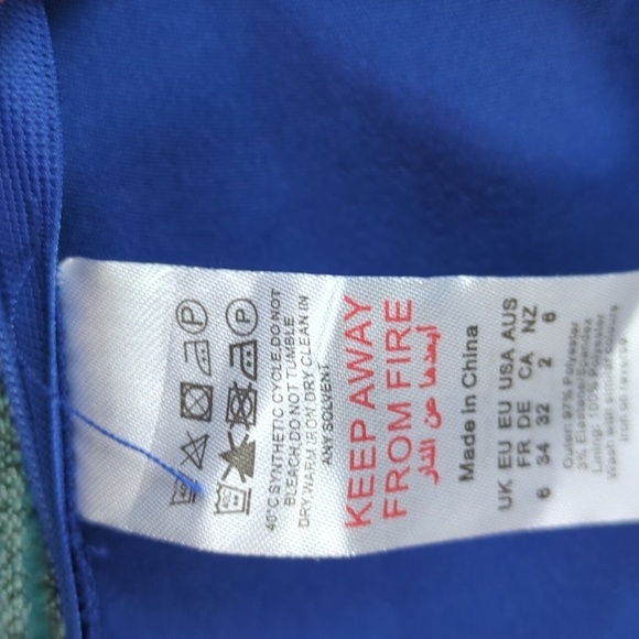 Pretty Little Thing Cobalt Extreme Underwire Bandeau Jumpsuit - Picture 15 of 16